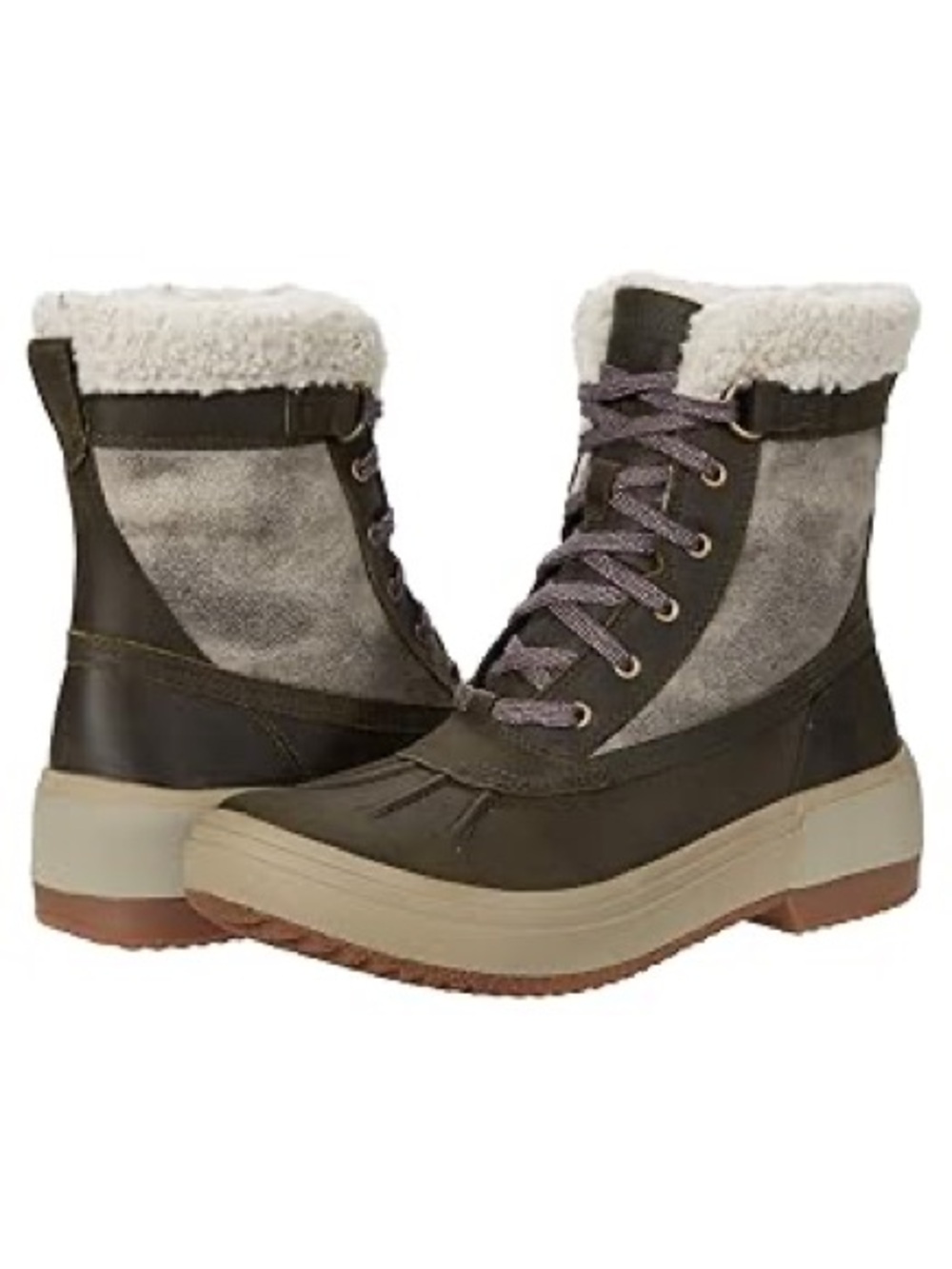 Merrell Women's Haven Mid Lace Polar Waterproof Boots - Olive Size 9